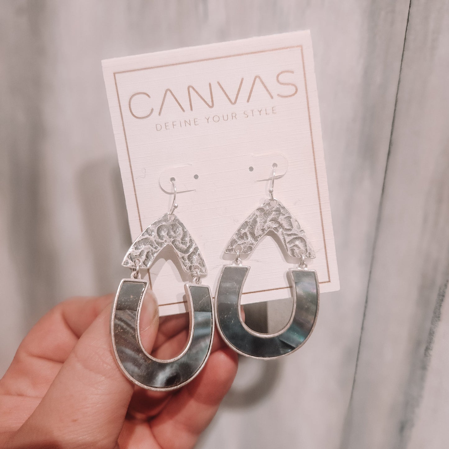 Mother of Pearl Teardrop Earrings