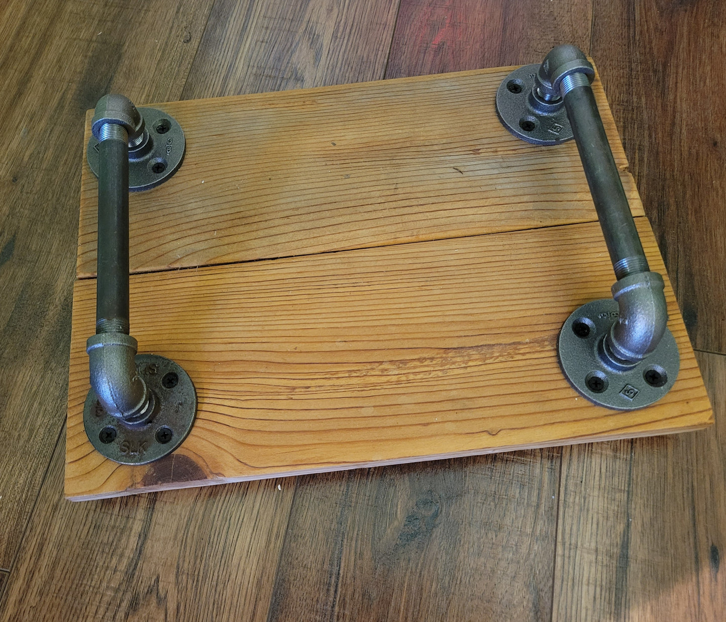 Small Wood Industrial Serving Tray