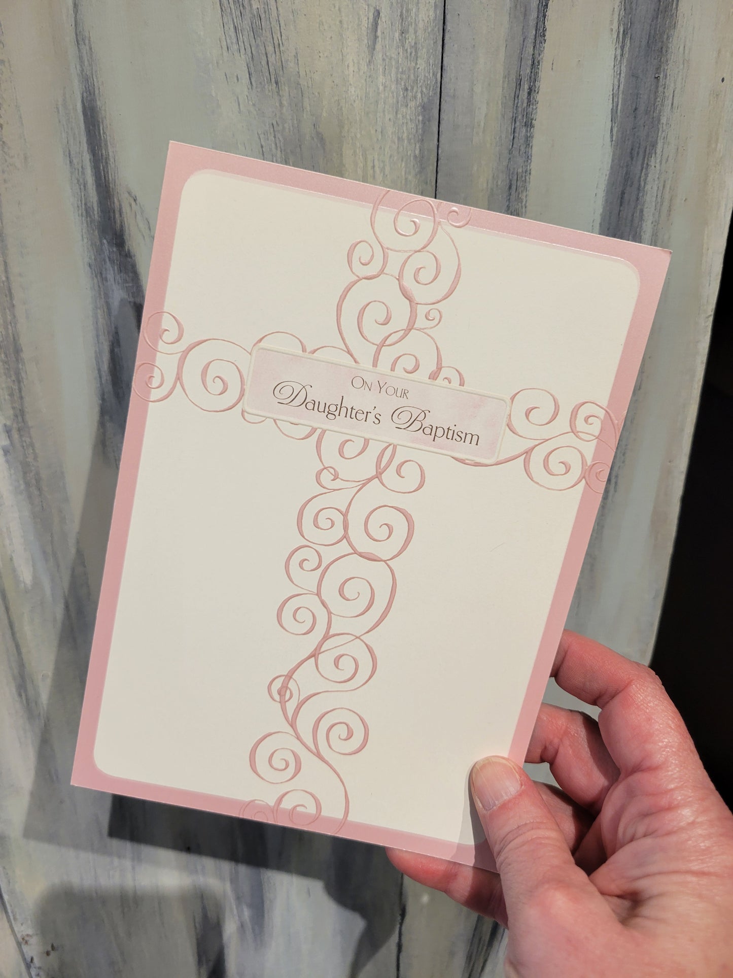 On Your Daughter's Baptism Card