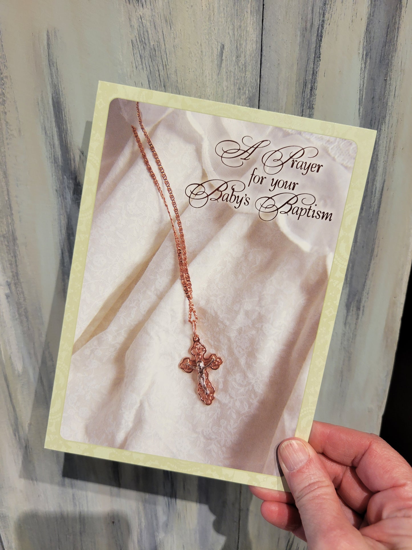 A Prayer for Your Baby's Baptism Card