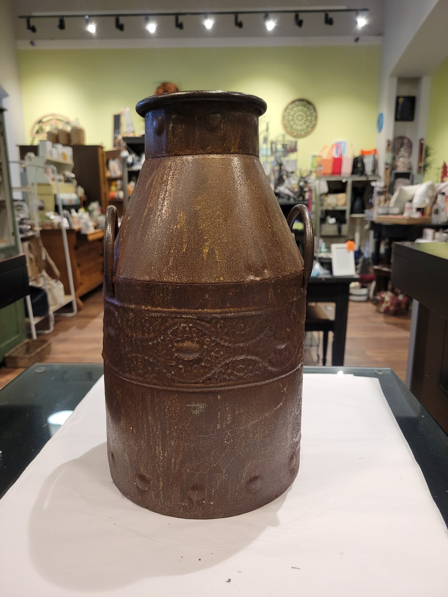 Medium Brown Rustic Milk Can
