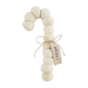 Felt Merry Candy Cane Ornament
