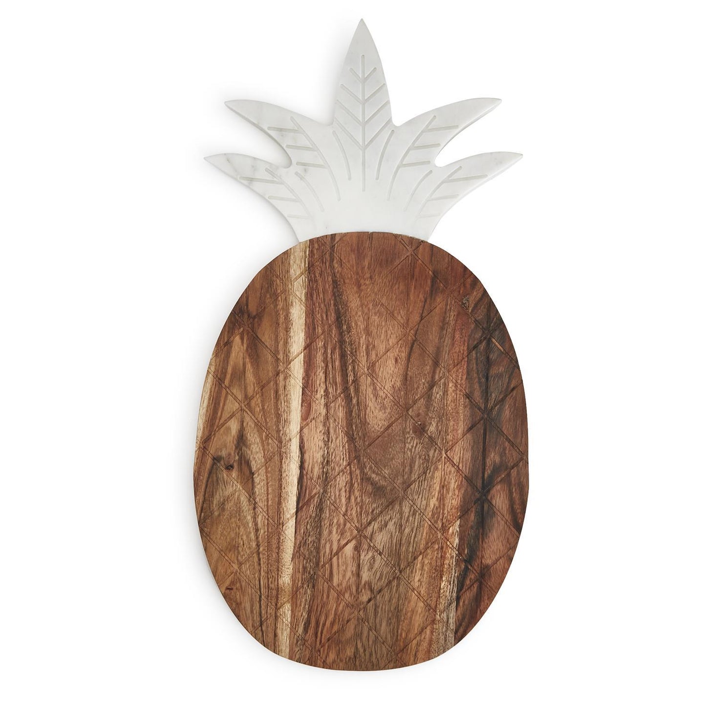 Pineapple Wood & Marble Charcuterie Board
