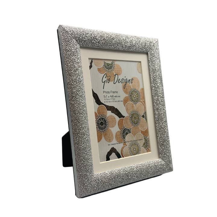 5x7 Silver Crystal Frame