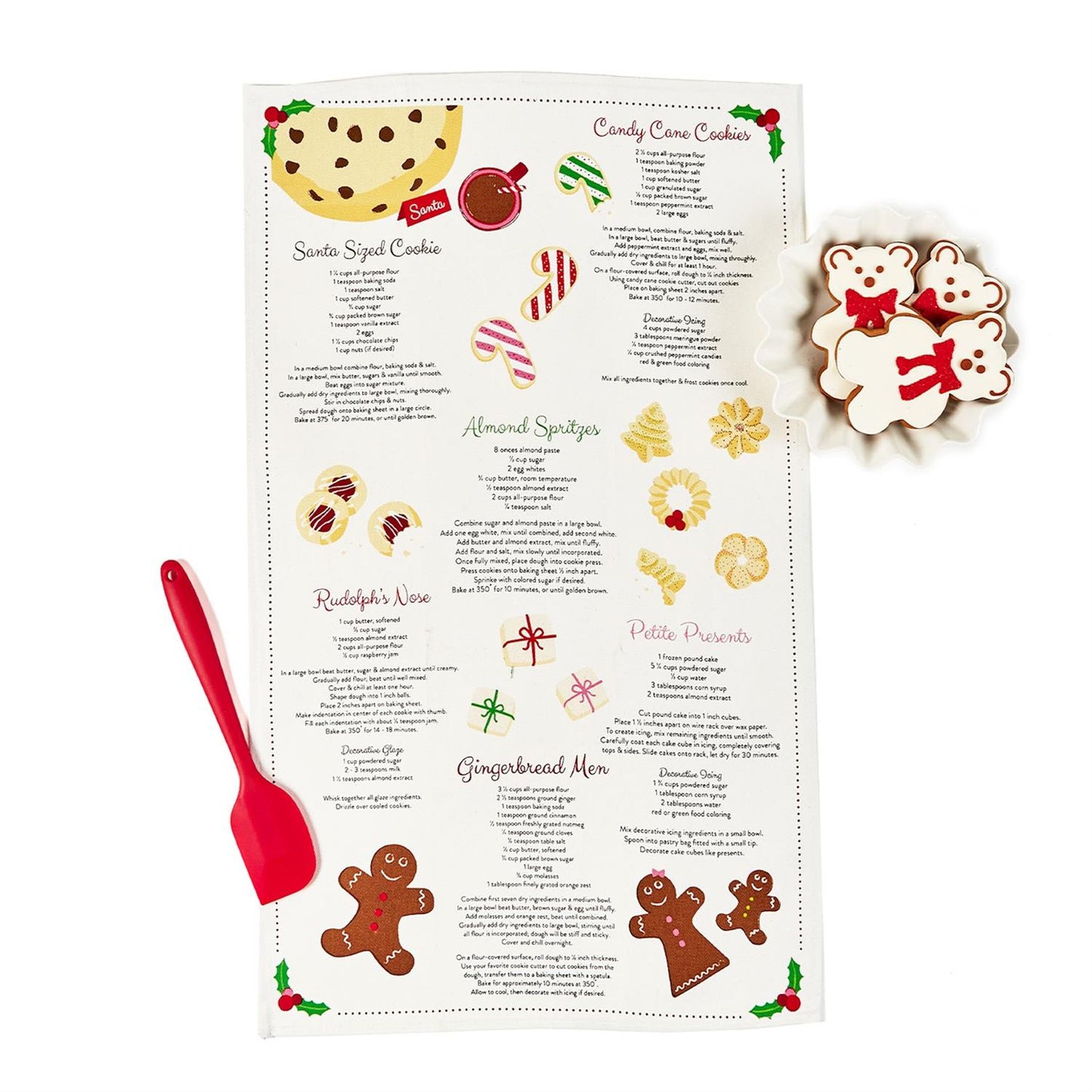 Holiday Recipe Towel & Spatula Set
