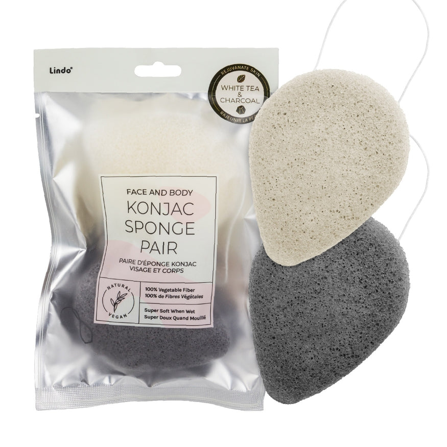 Face & Body Konjac Sponge Pair