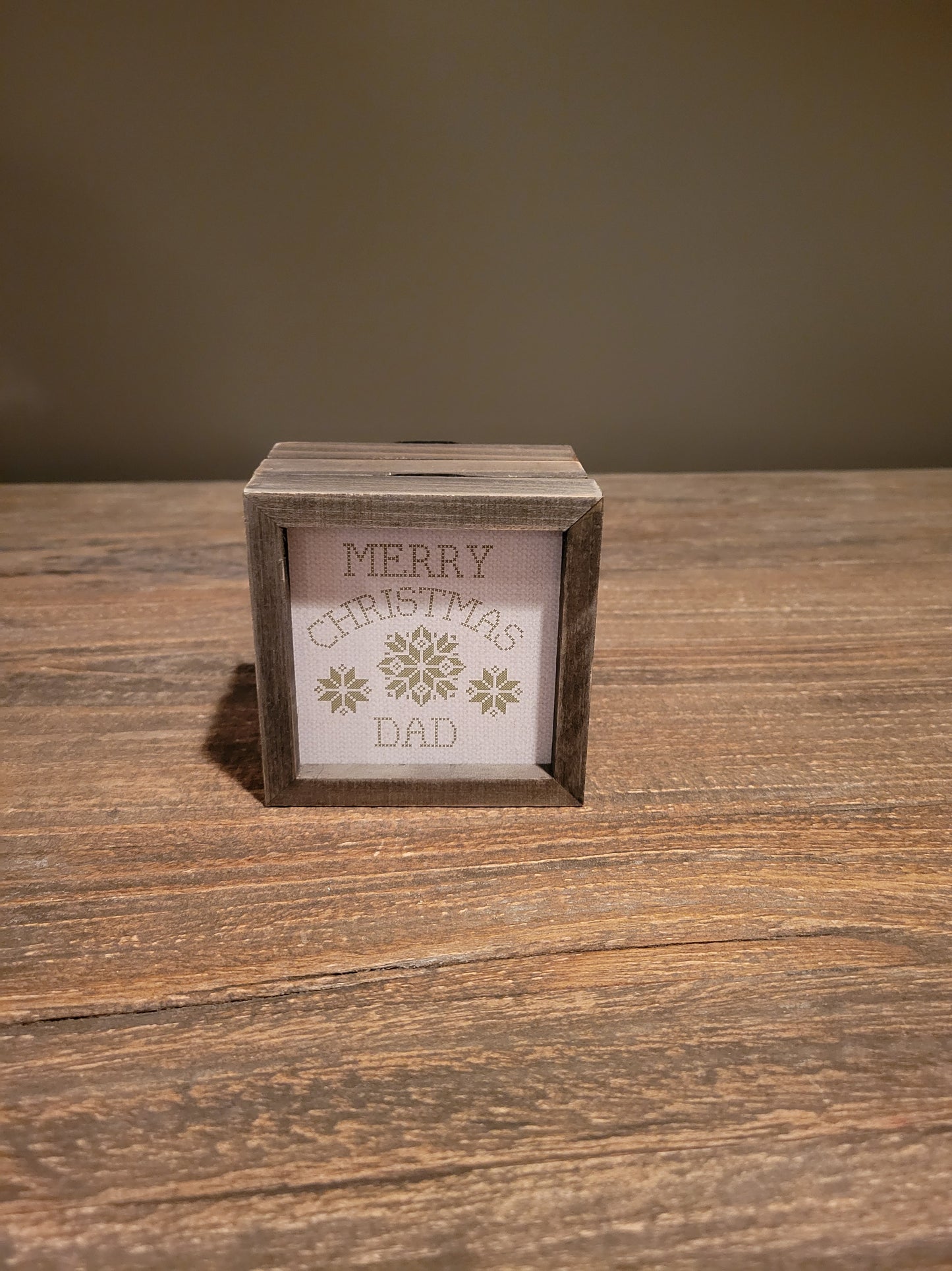 Merry Christmas Dad Mini Plaque