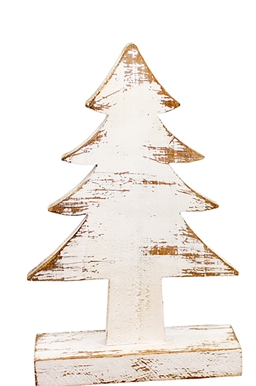 Large Whitewashed Wood Tree