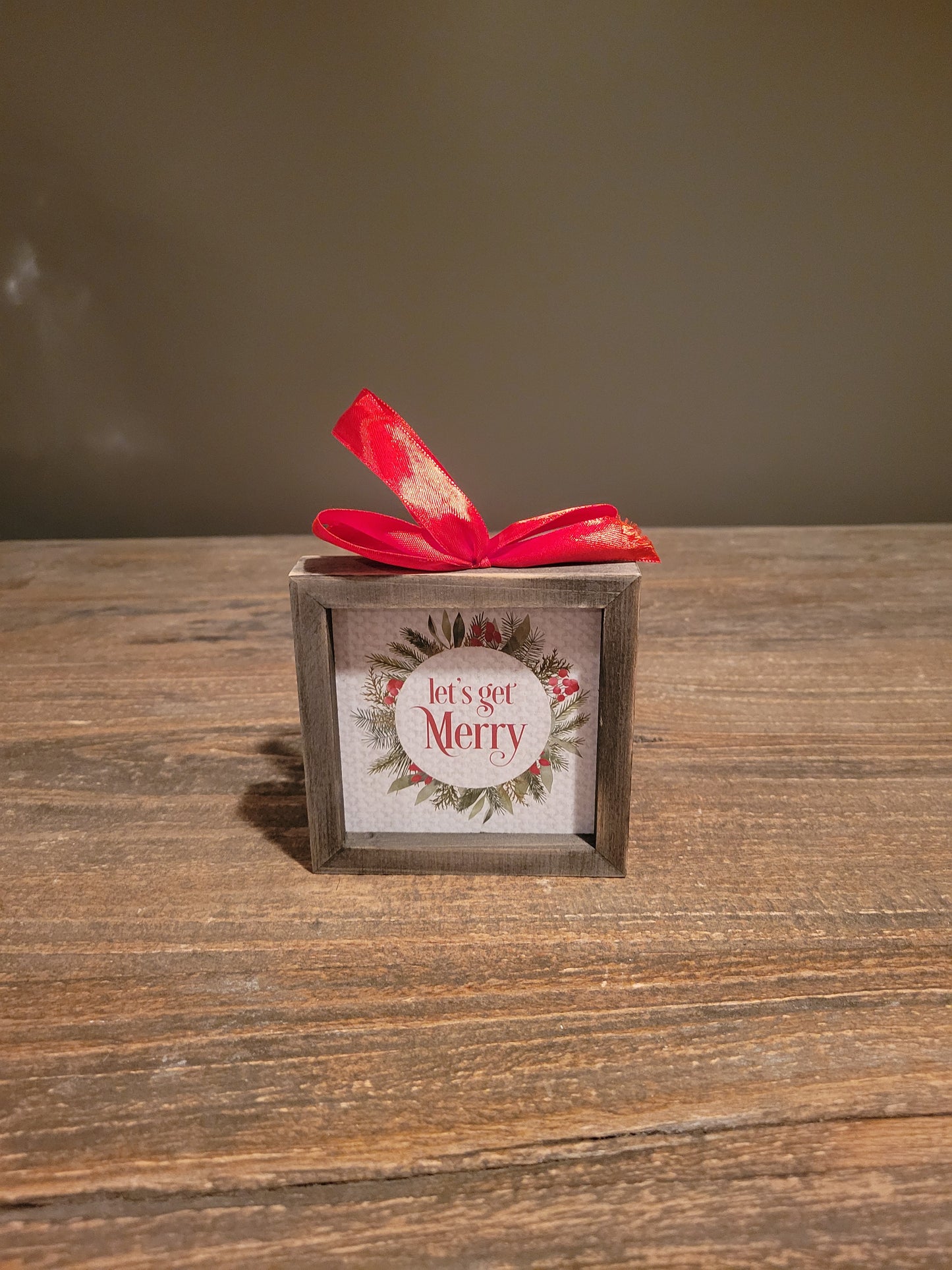 Let's Get Merry Framed Ornament