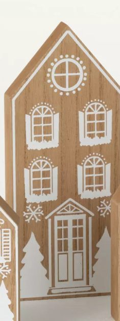 Large Wood Block House Scene