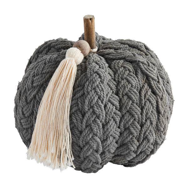 Braided Gray Pumpkin