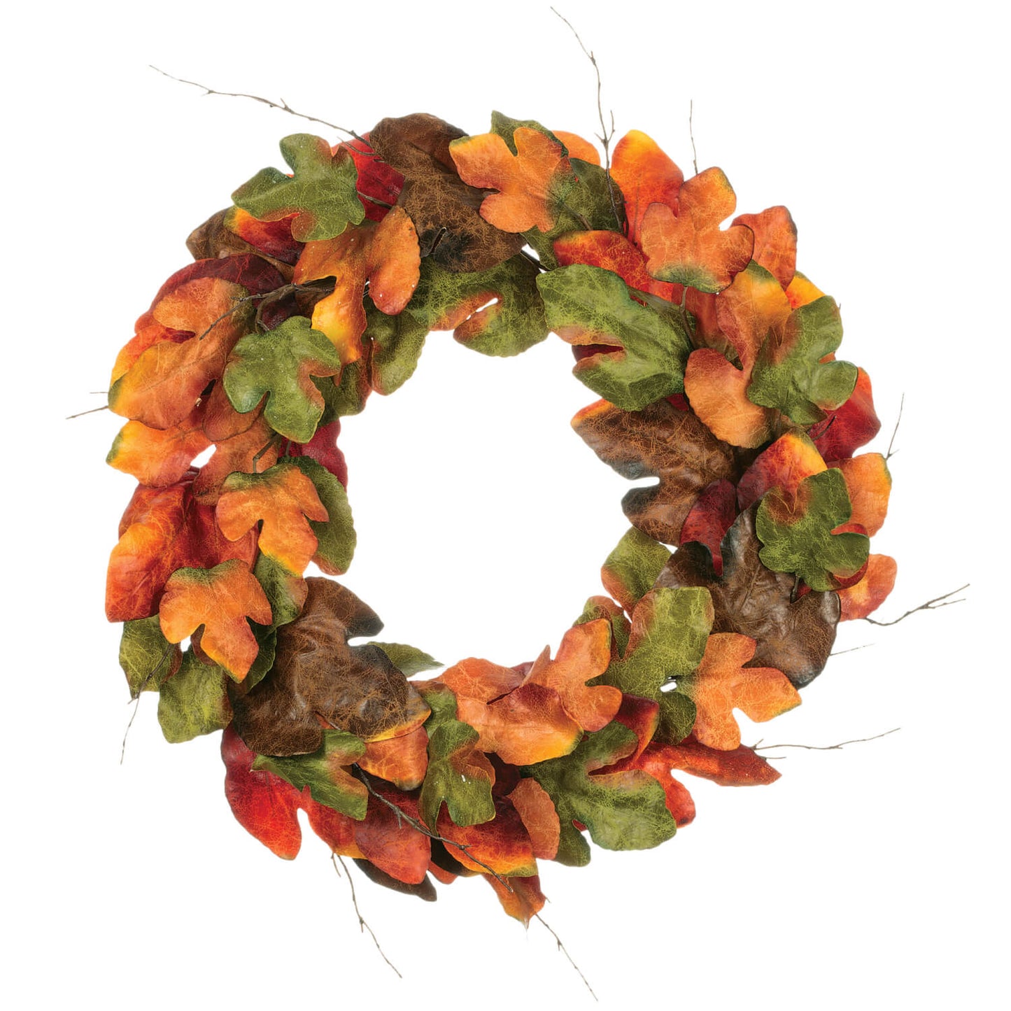 Large Mixed Colors Leaf Wreath
