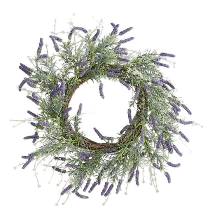 Purple Lavender Sprig Wreath