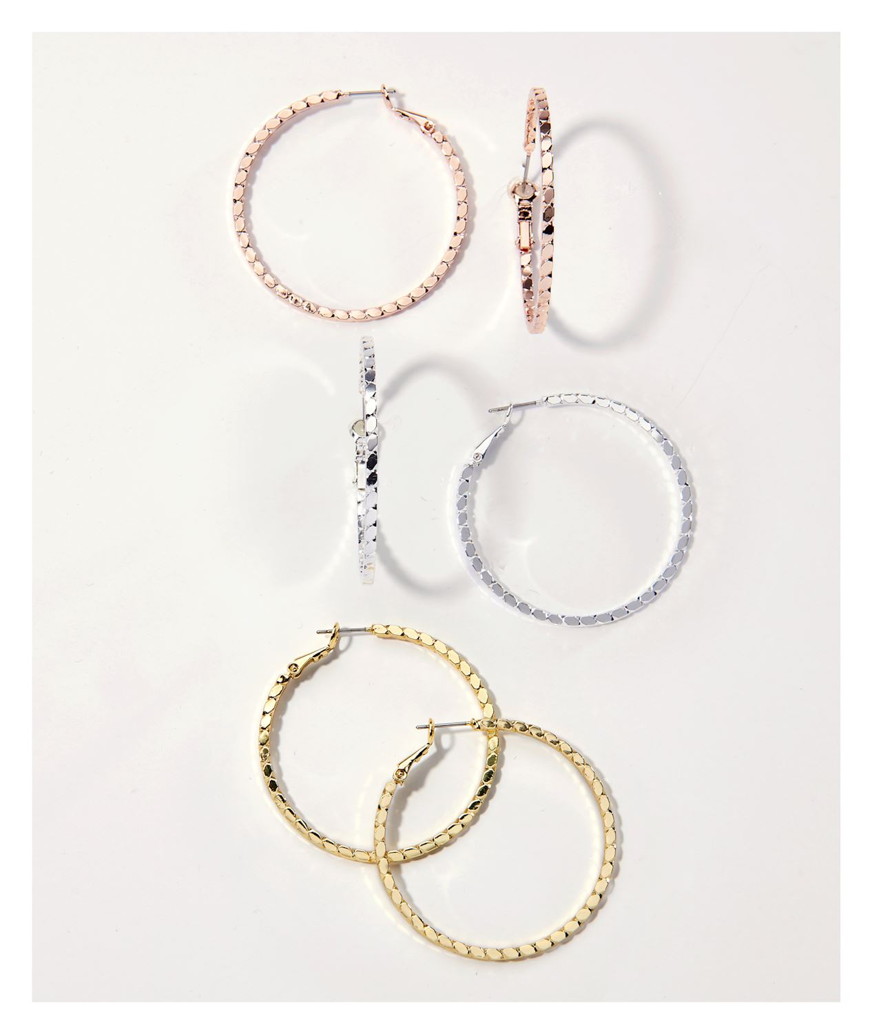 Hammered Rope Earrings