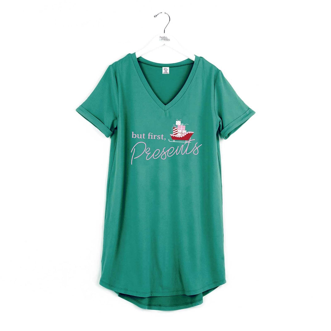 S/M But First Presents Sleep Shirt