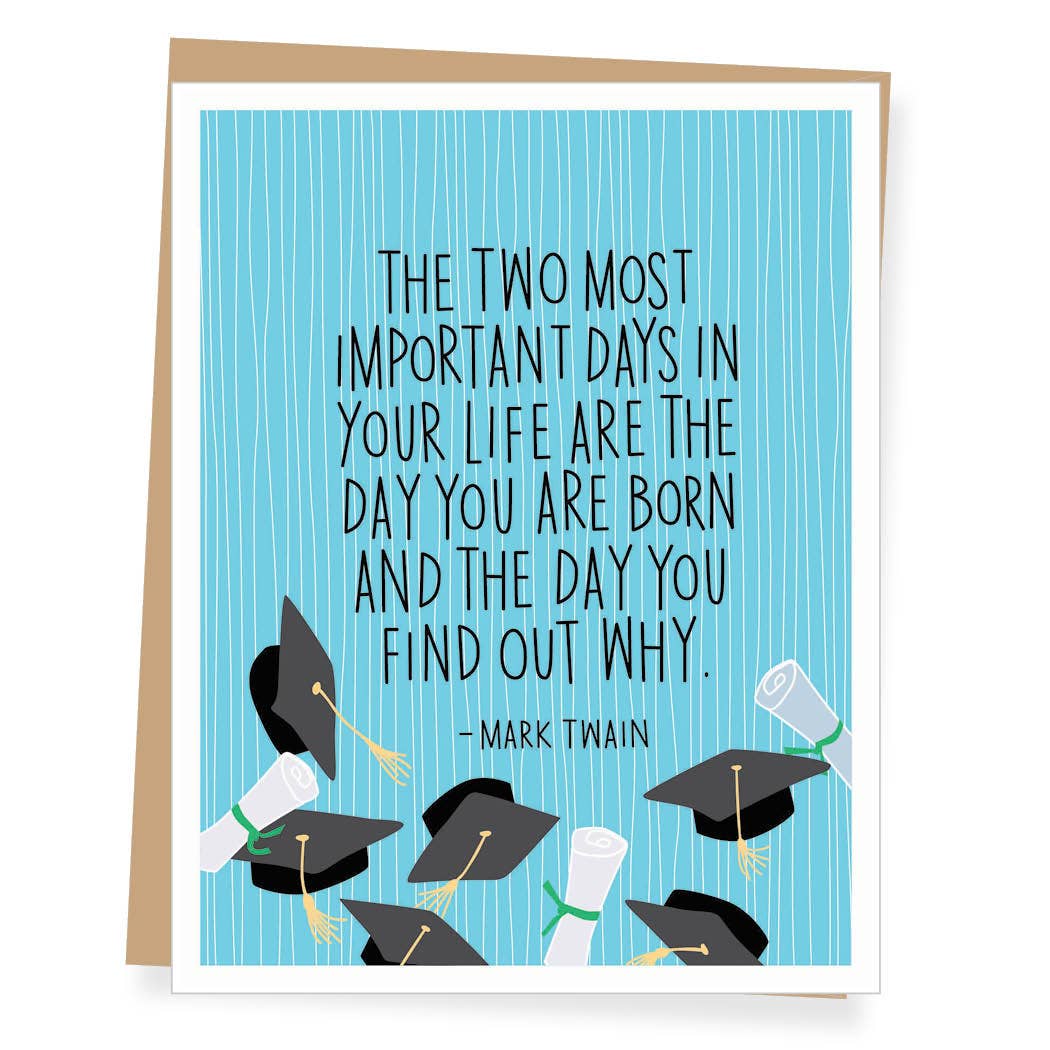Mark Twain Graduation Card