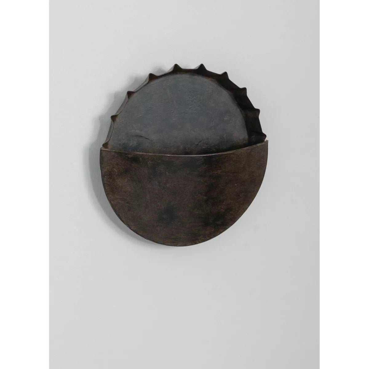 Brushed Metal Rustic Hanging Wall Pocket