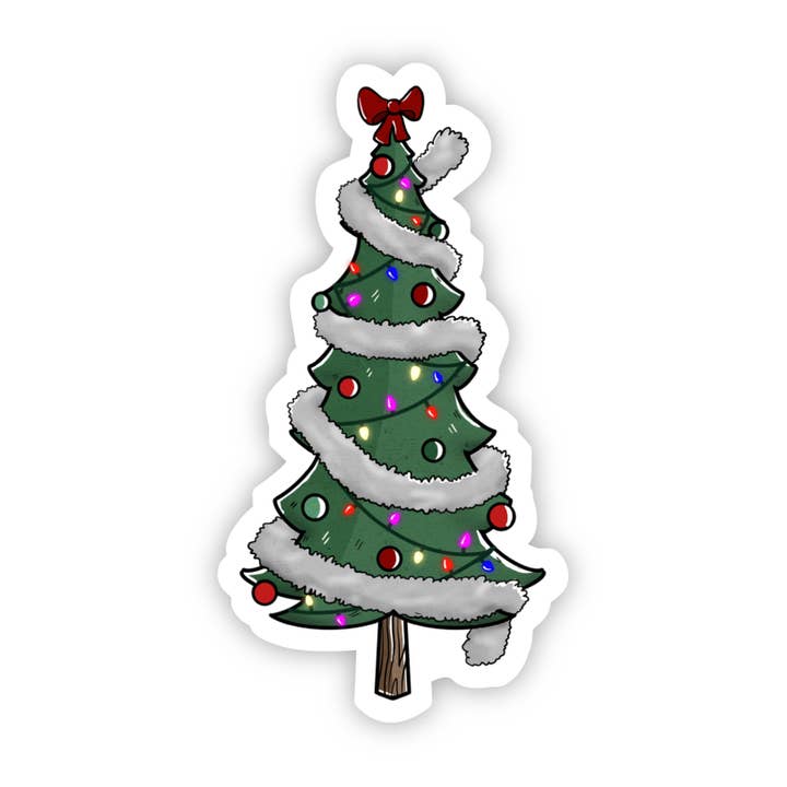 Tinsel Tree Sticker