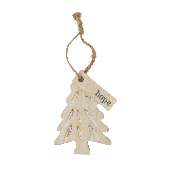 Medium Tree Tag Wood Ornament