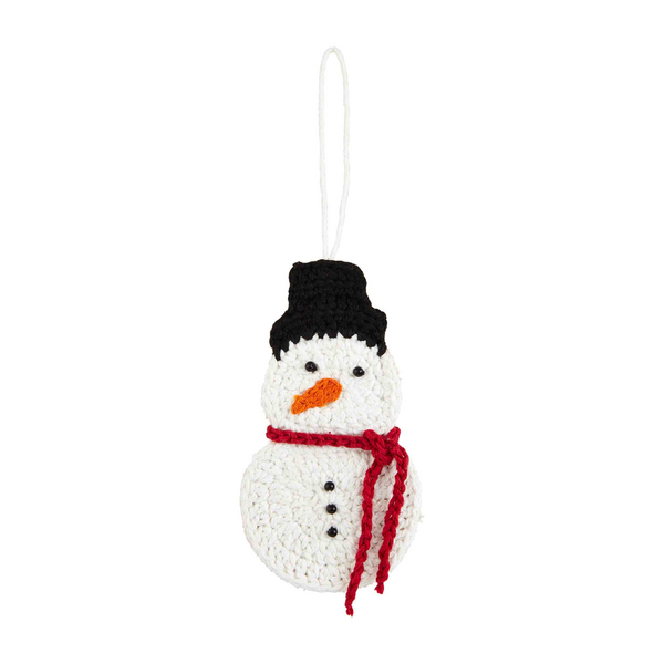 Snowman Crochet Ornament