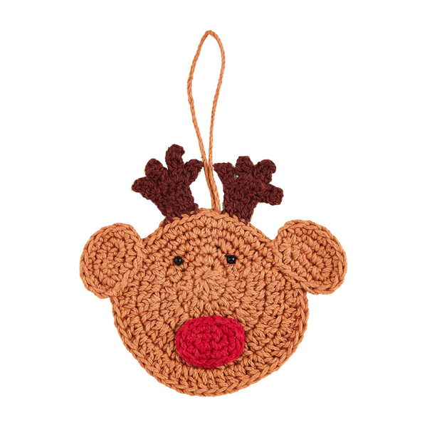 Reindeer Crochet Ornament
