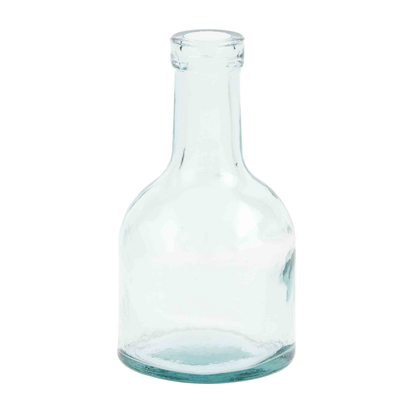 Clear Short Bottle Vase