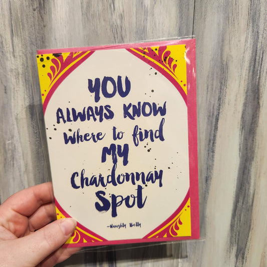Chardonnay Spot Card