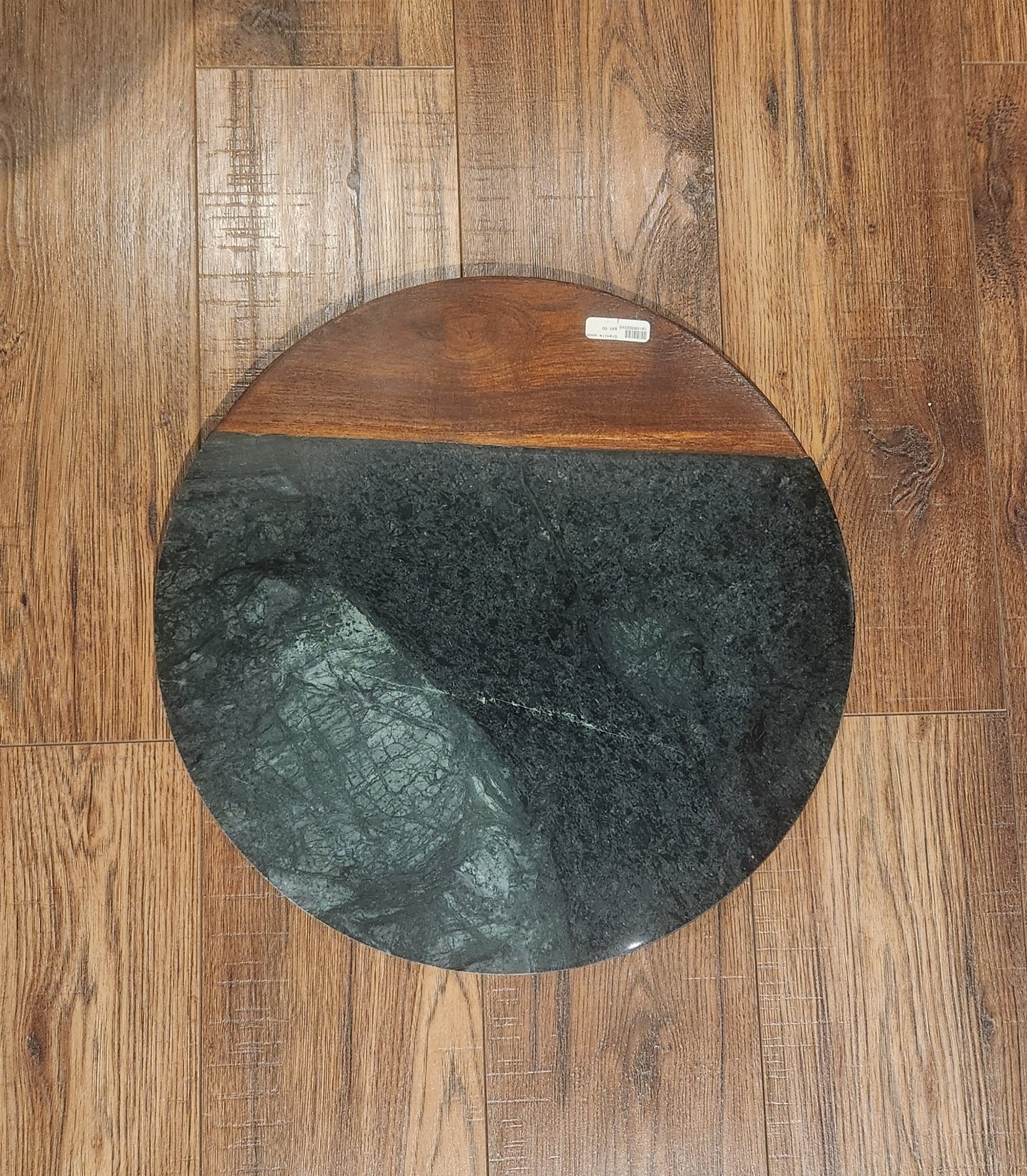 Granite & Wood Round Serving Board