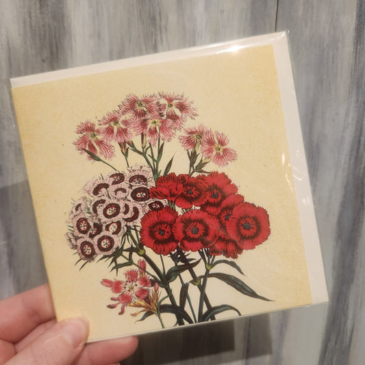 Tipsy Coaster Floral Card
