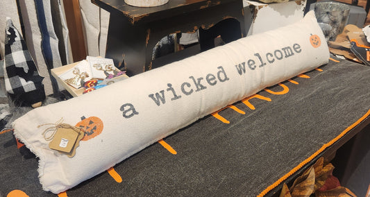 A Wicked Welcome Long Pillow