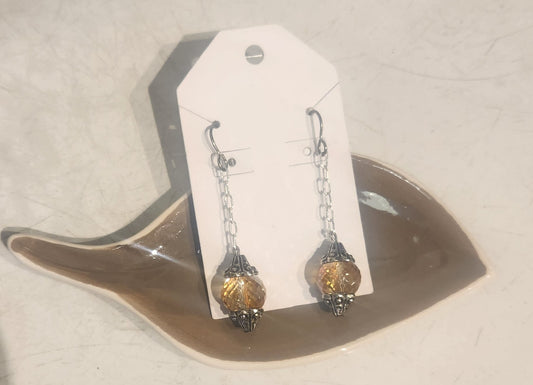 Amber Drop Earrings