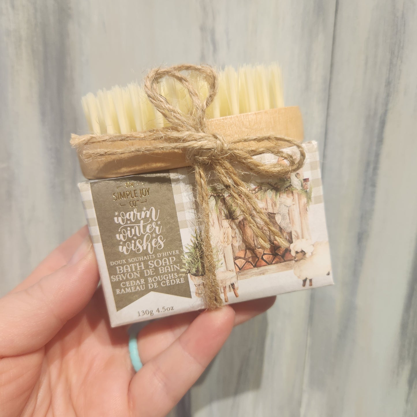 Bath Soap & Brush Set