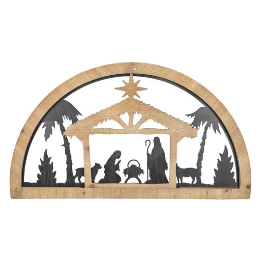 Nativity Silhouette Arch Sign