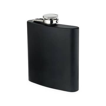 Matte Black Stainless Steel Flask