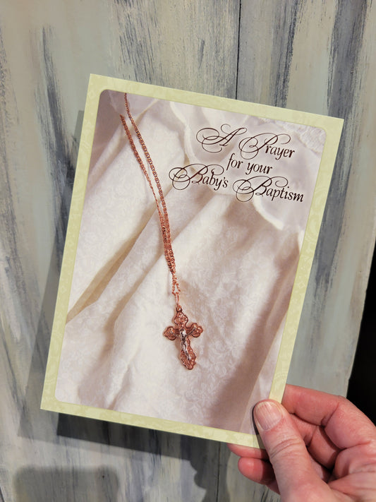 A Prayer for Your Baby's Baptism Card