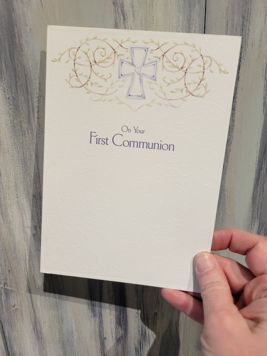 On Your First Communion Card