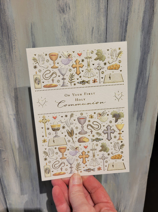On Your First Holy Communion Card