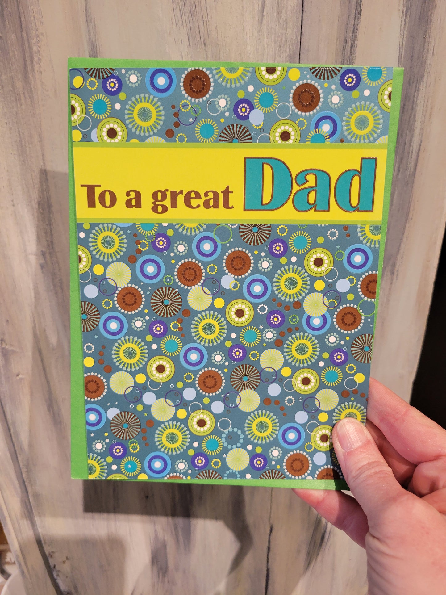 To A Great Dad Card