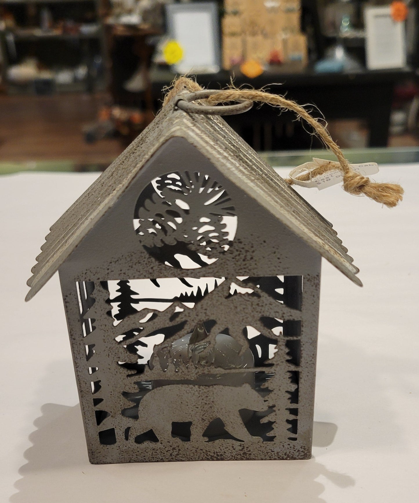 Tin Cabin Ornament