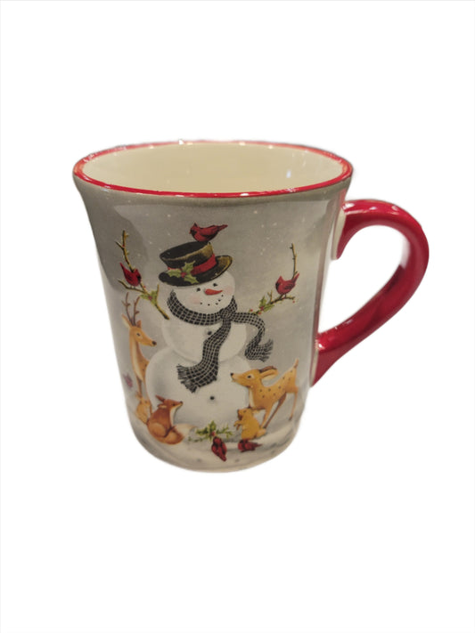 Snowman & Cardinal Mug