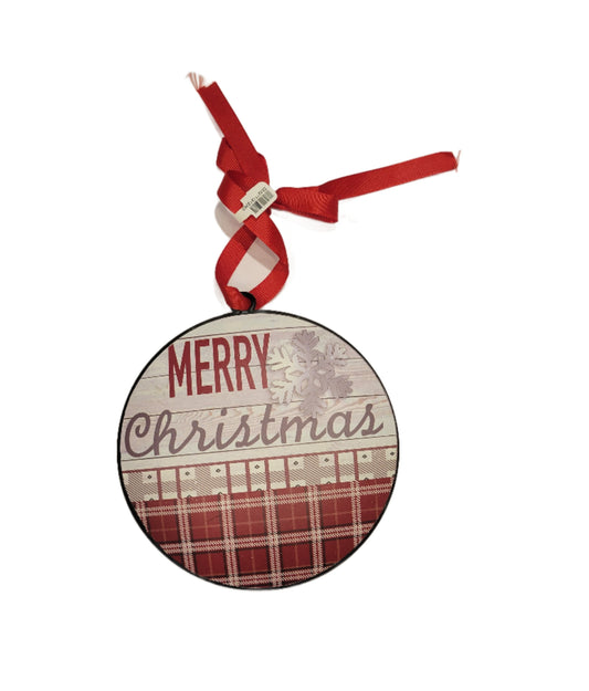 Merry Christmas Disc Ornament