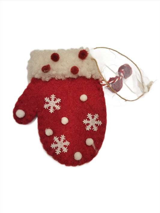 Felt Mitten Ornament