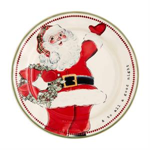 Santa Wreath Salad Plate