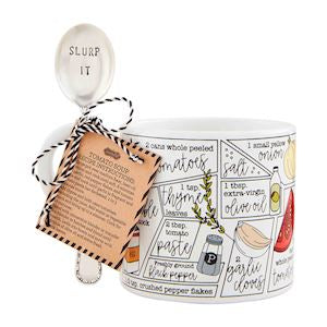 Tomato Soup Recipe Mug & Spoon Set