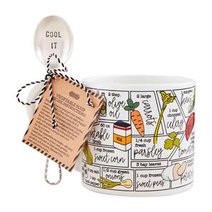 Vegetable Soup Recipe Mug & Spoon Set