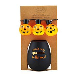 Witch Way Wine Glass Set