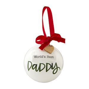 Worlds Best Daddy Ornament