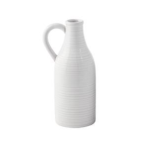 Small White Milk Jug Vase