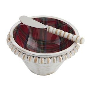 Tartan Beaded Dip Bowl Set