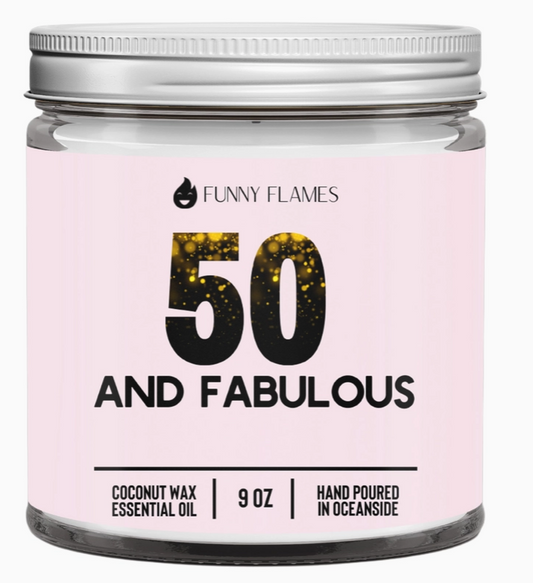 9oz 50 & Fabulous Candle